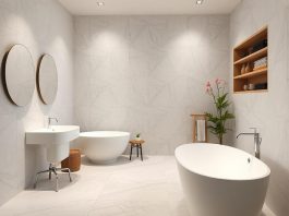 Керамогранит для ванной: как выбрать, уложить и ухаживать, чтобы он служил долго и выглядел стильно